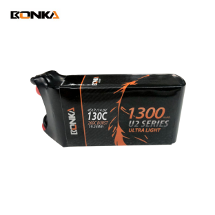 BONKA FPV 1300mAh 130C 4S Ultra Series Racing LiPo